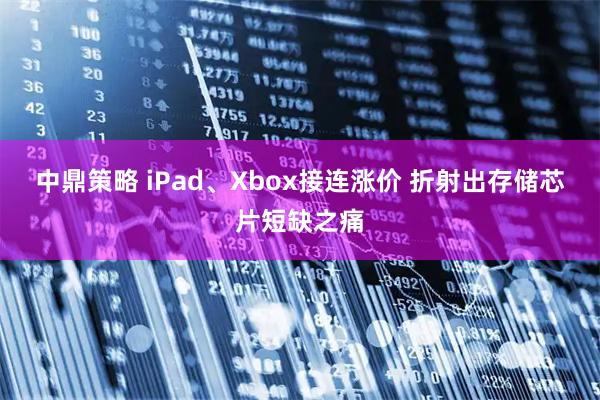 中鼎策略 iPad、Xbox接连涨价 折射出存储芯片短缺之痛